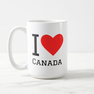 Caneca De Café Eu amo o Canadá