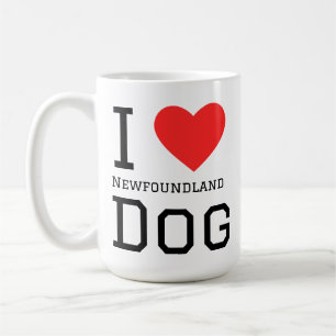 Caneca De Café Eu amo o cão Terra Nova