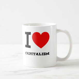 Caneca De Café Eu amo o capitalismo