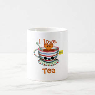 Caneca De Café Eu amo o chá