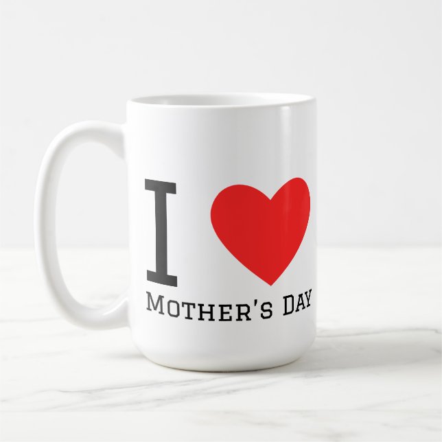 Caneca De Café Eu amo o Dia das Mães (Esquerda)