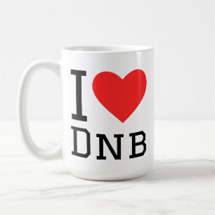 Caneca De Café Eu amo o dnb