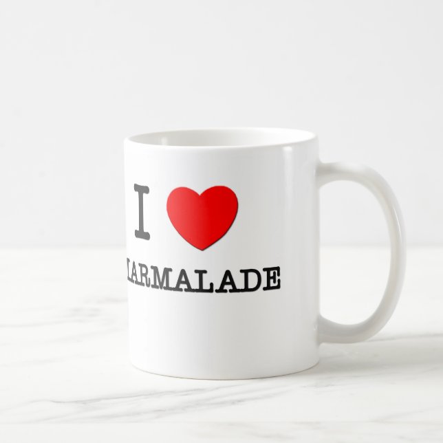 Caneca De Café Eu amo o doce de fruta (Direita)