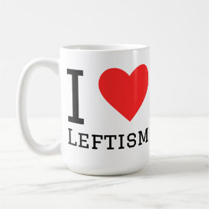 Caneca De Café Eu amo o esquerdismo