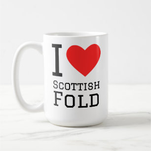 Caneca De Café Eu amo o fold escocês
