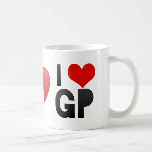 Caneca De Café Eu amo o GP (Direita)
