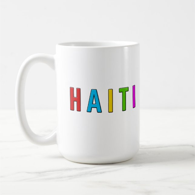Caneca De Café Eu amo o Haiti (Esquerda)