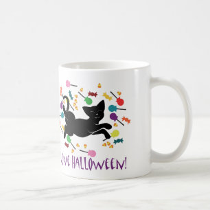 Caneca De Café Eu amo o Halloween!