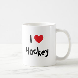 Caneca De Café Eu amo o hóquei