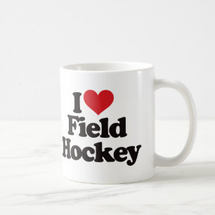 Caneca De Café Eu amo o hóquei em campo