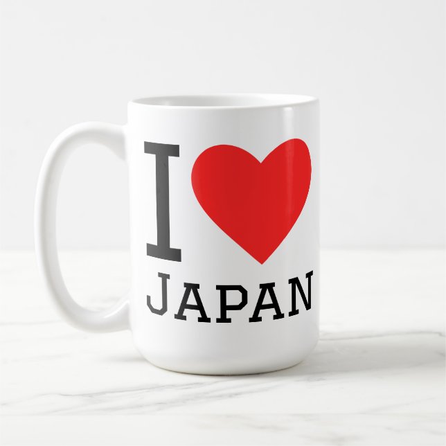 Caneca De Café Eu amo o Japão  (Esquerda)