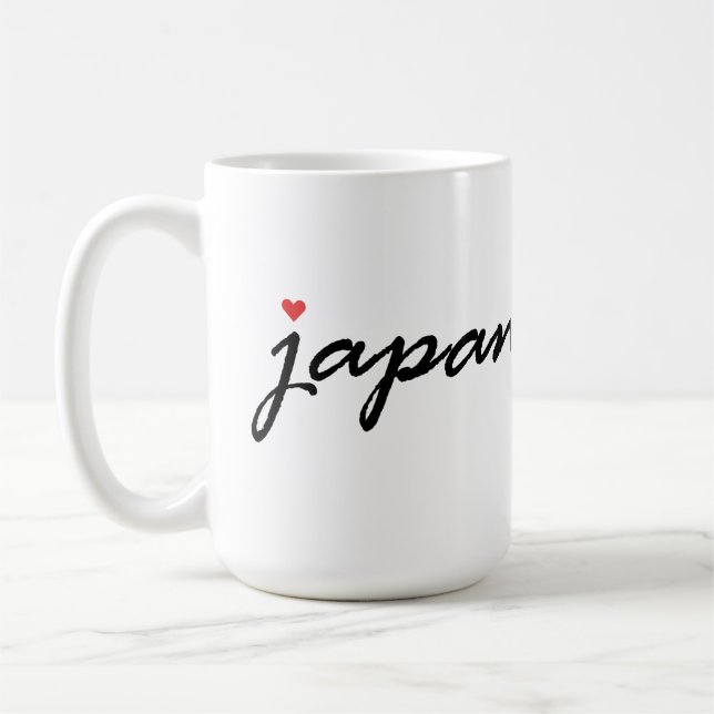 Caneca De Café Eu amo o Japão (Esquerda)