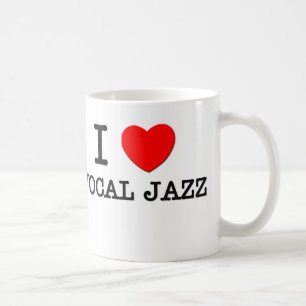 Caneca De Café Eu amo o jazz vocal