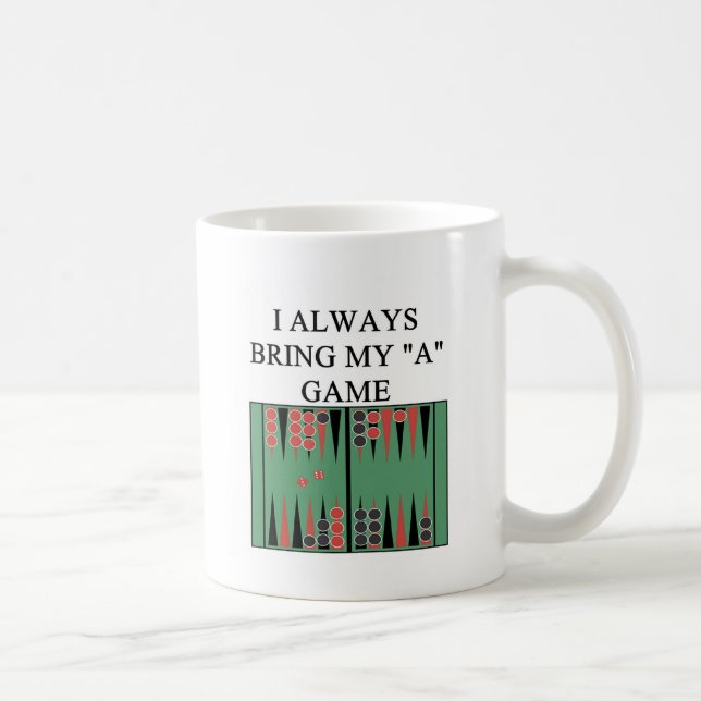 Caneca De Café eu amo o jogador da gamão (Direita)