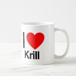 Caneca De Café eu amo o Krill