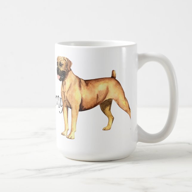 Caneca De Café Eu amo o meu Boerboel (Direita)