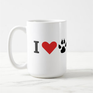Caneca De Café Eu amo o meu cão de gato incrível