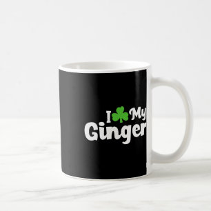 Caneca De Café Eu Amo O Meu Dia de São Patrício De Pedra De Cabeç