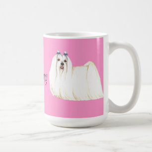 Caneca De Café Eu amo o meu maltês