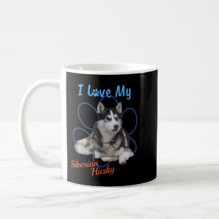 Caneca De Café Eu Amo O Meu Marido Siberiano, O Melhor Cachorro D