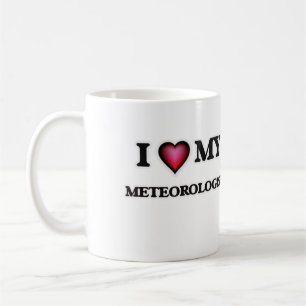 Caneca De Café Eu amo o meu Meteorologista