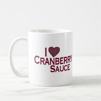 Caneca De Café Eu amo o molho de arando