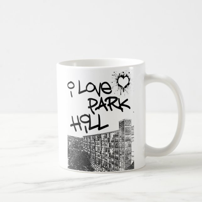 Caneca De Café Eu amo o monte do parque (Direita)