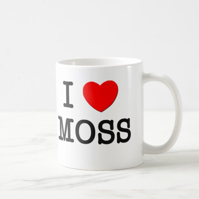 Caneca De Café Eu amo o musgo (Direita)