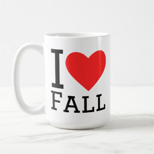 Caneca De Café Eu amo o outono