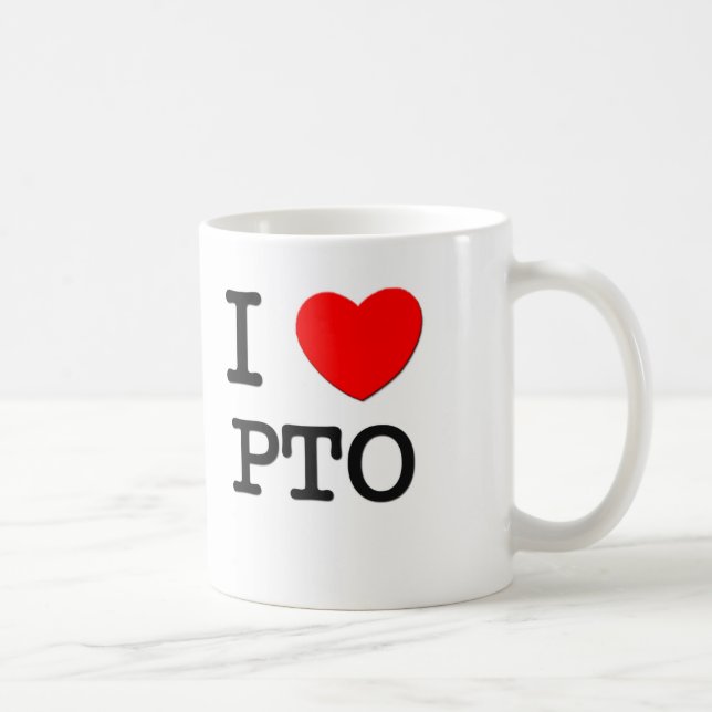 Caneca De Café Eu amo o Pto (Direita)