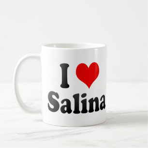 Caneca De Café Eu amo o Salina, os Estados Unidos