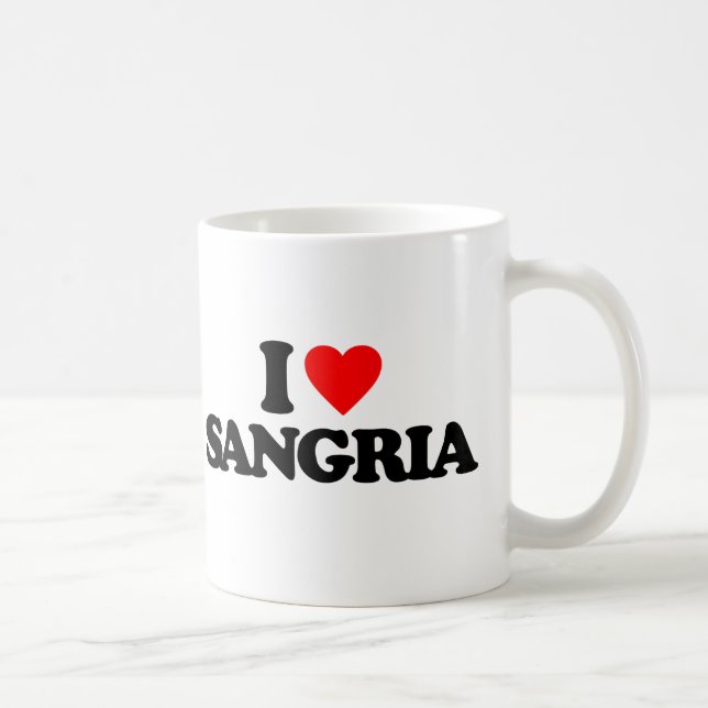 CANECA DE CAFÉ EU AMO O SANGRIA (Direita)