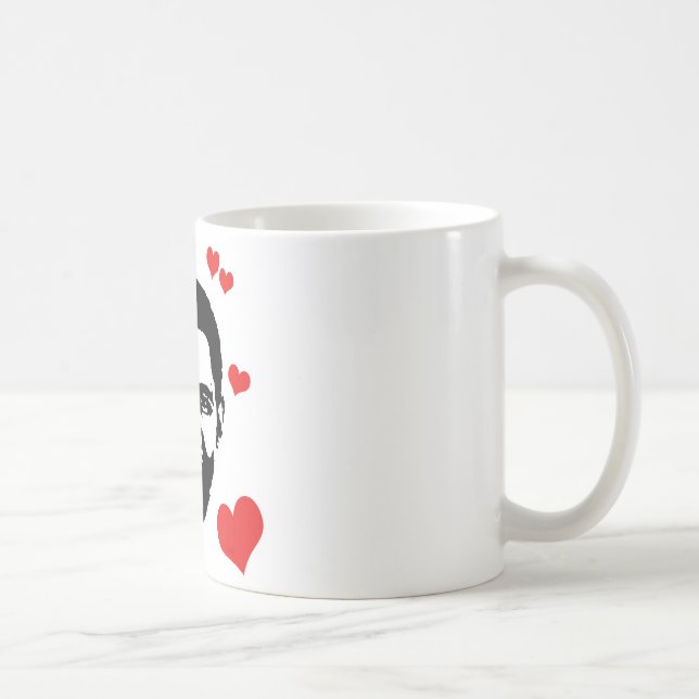 Caneca De Café Eu amo Obama (Direita)