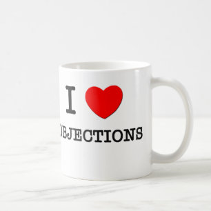 Caneca De Café Eu amo objeções