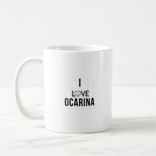 Caneca De Café Eu amo Ocarina
