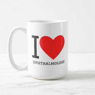 Caneca De Café Eu amo oftalmologia
