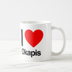 Caneca De Café eu amo okapis