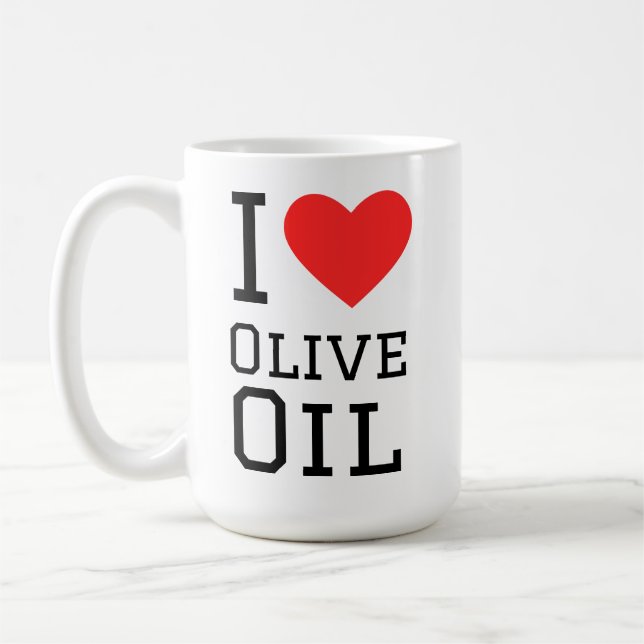 Caneca De Café Eu amo óleo amor (Esquerda)