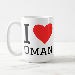 Caneca De Café Eu amo Omã