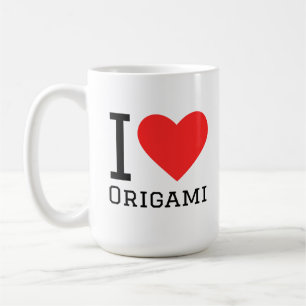 Caneca De Café Eu amo origami