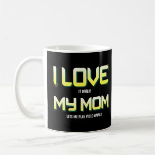 Caneca De Café Eu Amo Os Videos games Da Minha Mãe Gamer Teen