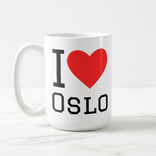 Caneca De Café Eu amo Oslo