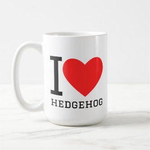 Caneca De Café Eu amo ouriço-cacheiro