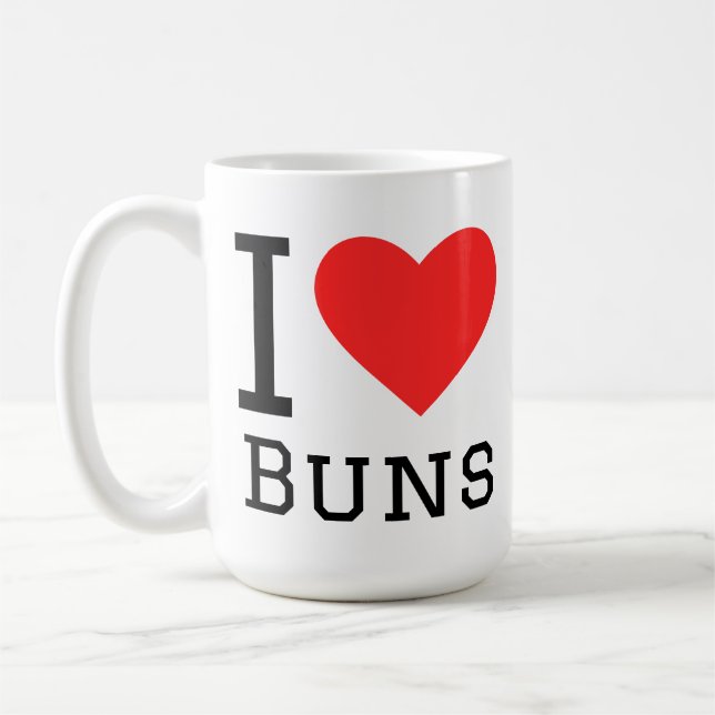 Caneca De Café Eu amo pães (Esquerda)