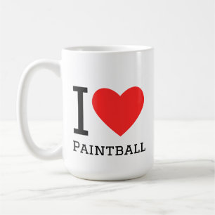 Caneca De Café Eu amo paintball