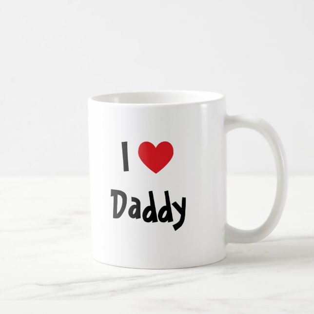 Caneca De Café Eu Amo Papai (Direita)