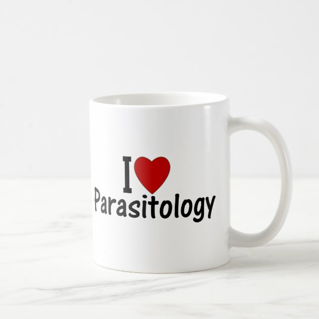 Caneca De Café Eu Amo Parasitologia (Direita)