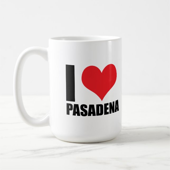 Caneca De Café Eu amo Pasadena (Esquerda)