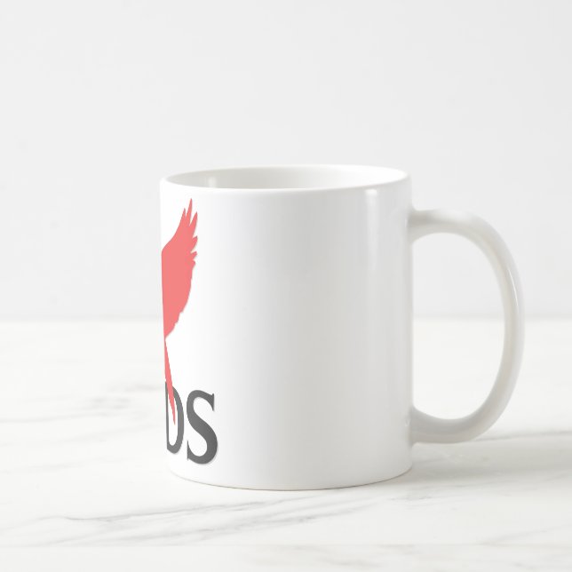 Caneca De Café Eu amo pássaros (Direita)