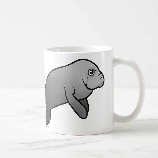 Caneca De Café Eu amo peixes-boi (Direita)